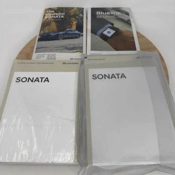 Hyundai Sonata 2021 Owners Manual Set OEM Handbook Warranty BlueLink Case Guide - Picture 4 of 4